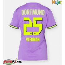 Camiseta Borussia Dortmund Joey Veerman #25 Tercera Equipación para mujer 2026-27 manga corta
